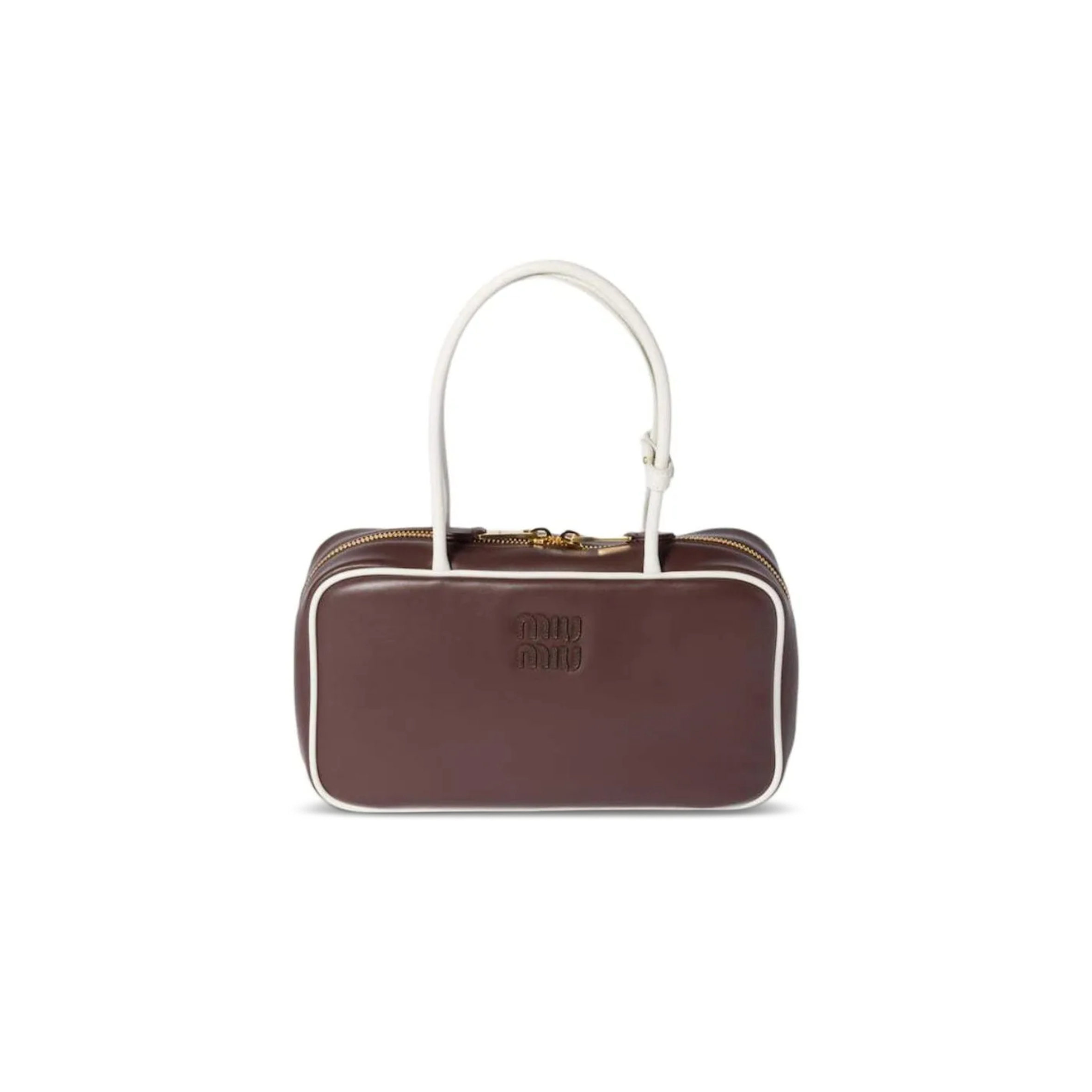 MIU MIU BEAU LEATHER TOP-HANDLE BAG 5BB172 05 (29*17*9cm)